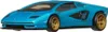 A blue toy car on a white background. Anteprima dell’immagine prodotto