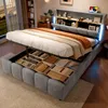 MODFU Lit Coffre 140x200 cm - Lit Double Capitonné avec Voir les images du produit 1