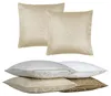 Kissenbezug 40x40 cm creme sand Damast Circle Deko Produktbild-Vorschau 5