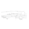 Beautysofa Ecksofa ALONS L-Form mit Schlaffunktion und Produktbild-Vorschau 3
