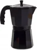 A black moka pot coffee maker is shown against a white background. Náhled obrázku produktu