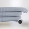 A coiled washing machine drain hose is shown against a neutral background. Produktbild-Vorschau