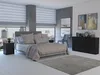 VBChome Kommode mit 6 Schubladen 140 x 40 x 77 cm Schwarz Produktbild-Vorschau 6