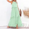 ASKSA Damen Langes Kleid Sommer Big Swing Strandkleid y Produktbild-Vorschau 4
