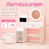 COSTWAY Kinder Schminktisch mit Beleuchtung, Produktbild-Vorschau 3