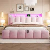 180x200 cm Polsterbett Doppelbett mit LED, USB & Typ-C, Produktbild-Vorschau 5