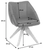 Set van 2 eetkamerstoelen, model HWC-Q52, keukenstoel, Productafbeelding-voorbeeld 10