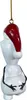 A Christmas ornament of Olaf from Frozen, wearing a Santa hat. Produktbild-Vorschau