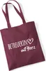 Huuraa Jutebeutel Betreuerin mit Herz 10 Liter Burgundy Produktbild-Vorschau 1