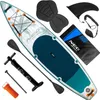 A collection of stand-up paddleboard accessories laid out on a white background. Náhled obrázku produktu