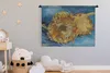 MuchoWow® Wandteppich Wandbehang Zwei Sonnenblumen - Produktbild-Vorschau 3