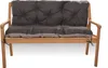 Poduška na záhradné lavice 120x60x50cm èierny | podušky na Náhľad obrázku produktu 1