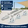 Installations-Set für Sonnensegel, 6-tlg. Produktbild-Vorschau 4