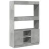 Skříň highboard betonově šedá 92 x 33 x 140 cm kompozitní Náhled obrázku produktu 1