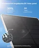 Close-up of a solar panel with marketing text and graphics. Produktbild-Vorschau