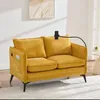 MODFU Modernes 2-Sitzer Sofa aus Stoff mit Produktbild-Vorschau 3