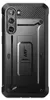 The back of a black phone case with a kickstand. Produktbild-Vorschau
