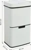 Sensor Mülleimer ‘Venna’ Edelstahl mit 3 Fächern Beige 72 L Produktbild-Vorschau 4