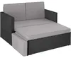 tectake® Rattan Lounge Korfu 2-osobowy odporny Podgląd zdjęcia produktu 1