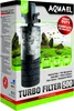 The image shows the retail packaging of an Aquael Turbo Filter 500. Anteprima dell’immagine prodotto