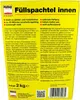Pufas Füllspachtel Gips innen mit Methylcellulose 2kg Produktbild-Vorschau 5