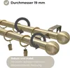 LOFT 400 cm Doppelte Gardinenstange 19 mm aus Metall mit Produktbild-Vorschau 3