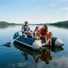 Relaxdays Schlauchboot Set, 4 Personen, 3,20 m, Paddel, Produktbild-Vorschau 2