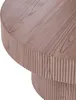 BELIANI Couchtisch Dunkelbraun MDF-Platte Holzoptik Rund ⌀ Produktbild-Vorschau 3