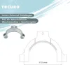 tecuro Universal Haltebogen Einhängebogen PVC für Produktbild-Vorschau 3