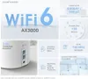 Marketing image for a TP-Link Deco X50 Pro WiFi 6 AX3000 mesh system, showcasing its features and specifications. Produktbild-Vorschau