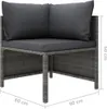 vidaXL 5-tlg. Garten-Lounge-Set mit Kissen Poly Rattan Grau Produktbild-Vorschau 8