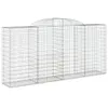 Gabionen mit Hochbogen 11 Stk 300x50x140/160cm Verzinktes Produktbild-Vorschau 3