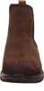 A close-up front view of a brown leather boot. Produktbild-Vorschau
