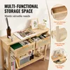 Rattanowa konsola VEVOR z 2 szufladami, rattanowy stolik Podgląd zdjęcia produktu 3