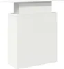 A white reception desk shown from a front-side angle against a white background. Podgląd zdjęcia produktu
