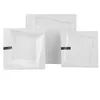Three white square plates of varying sizes are arranged on a white background. Náhled obrázku produktu