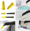 A collage of steam cleaner accessories and their use cases. Produktbild-Vorschau