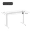 A white electric standing desk frame with a control panel. Anteprima dell’immagine prodotto