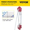 Twee-schijven blok en takel, 2/5-1/2 inch, 100-200 voet, Productafbeelding-voorbeeld 6