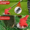 Elektro Akku Rasentrimmer mit 2 Akku und Ladegerät Produktbild-Vorschau 9