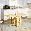 HOMCOM Esstisch Klapptisch mit Ablagefächer Esszimmertisch Produktbild-Vorschau 2