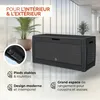 CASARIA Coffre de Rangement Anthracite Aspect Osier 310L Voir les images du produit 4