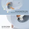 Makesure – Katzentoilette mit Standbeine, weiß Produktbild-Vorschau 4