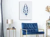 Italienischer Leinwand Leinwandbild - Blue Feather (1 Part) Produktbild-Vorschau 2
