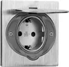 Boden Einbausteckdose, IP44, Edelstahl, 3680W Produktbild-Vorschau 1