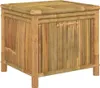 A close-up, front-facing view of a bamboo storage chest on a white background. Voir les images du produit