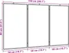 vidaXL Magnetická skládací tabule 150x80x1,7 cm hliníková Náhled obrázku produktu 7