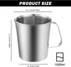 Messbecher Edelstahl 1L Milchkännchen, Barista Produktbild-Vorschau 7