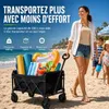 Chariot pliable d'extérieur de 120 litres, avec roulettes, Voir les images du produit 4