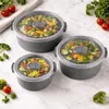 Mikrowellengeschirr 3er Set Mikrowellen Schalen Menüteller Produktbild-Vorschau 7